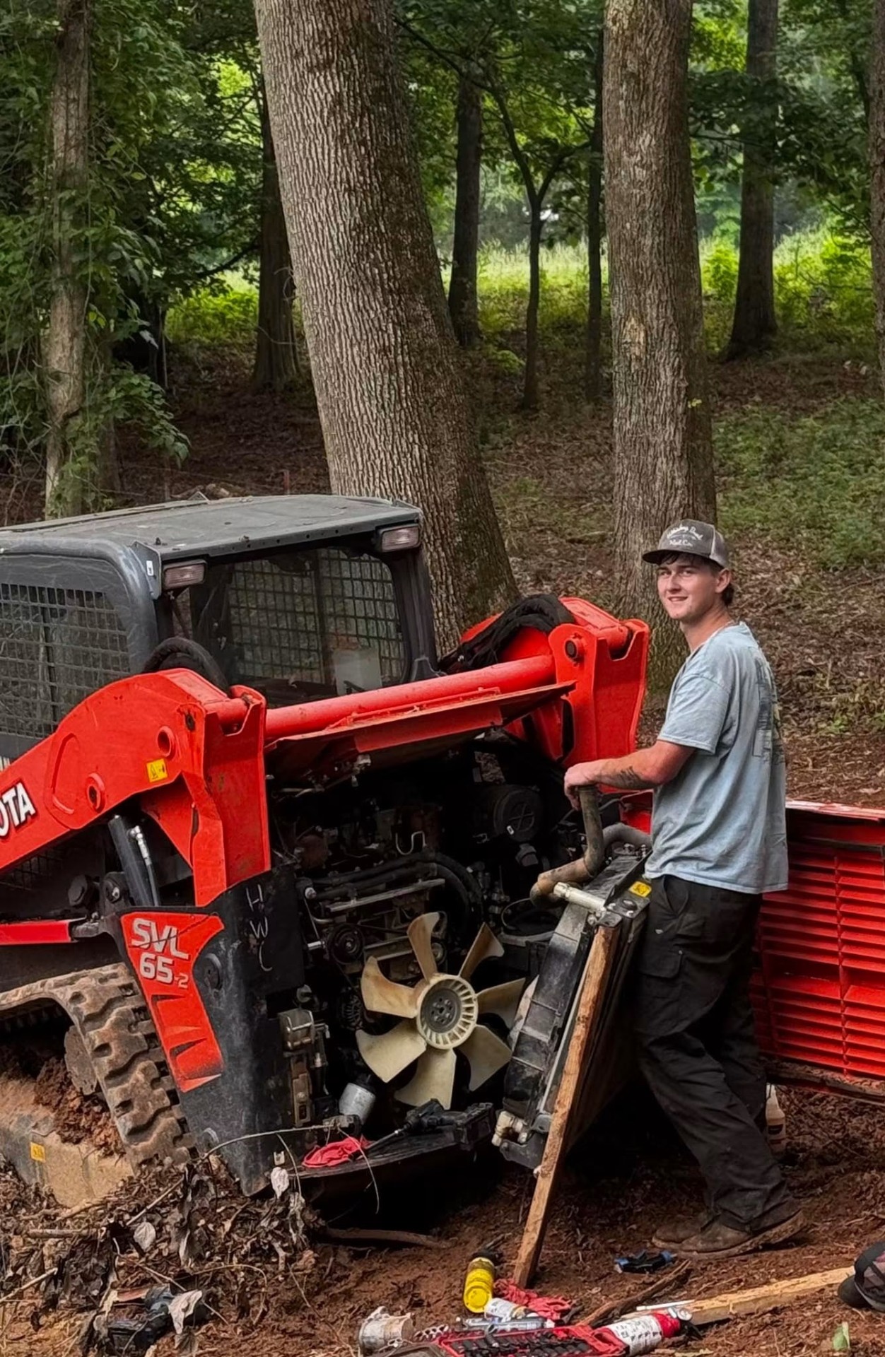 On-site tow and tire service from the Gunnells flatbed